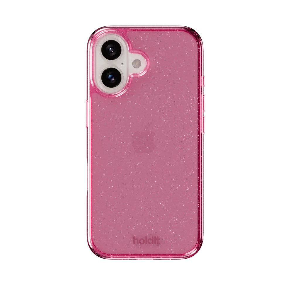 Holdit iPhone 16 Glitter Case - Pink