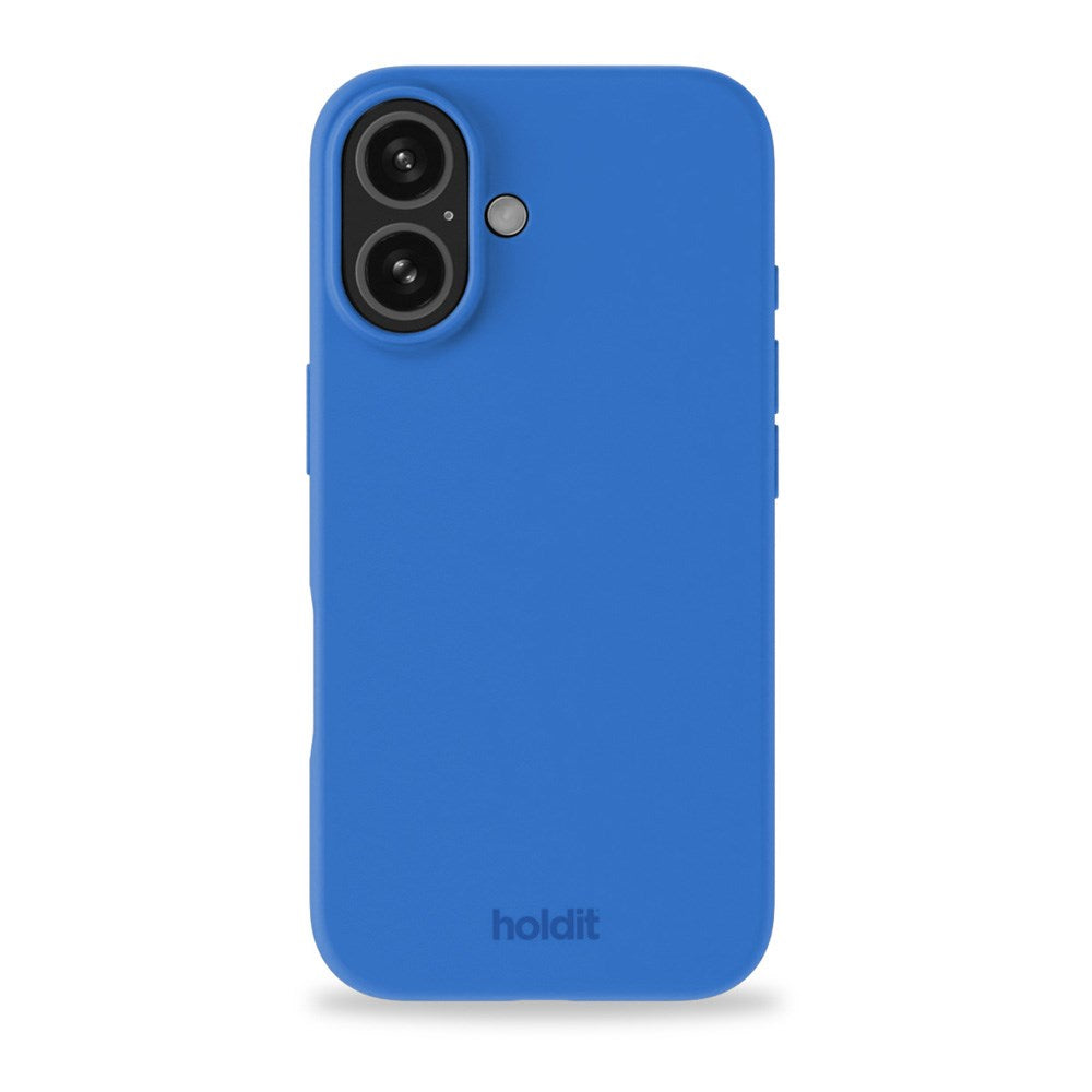 Holdit iPhone 16 Soft Touch Silikone Case - Sky Blue