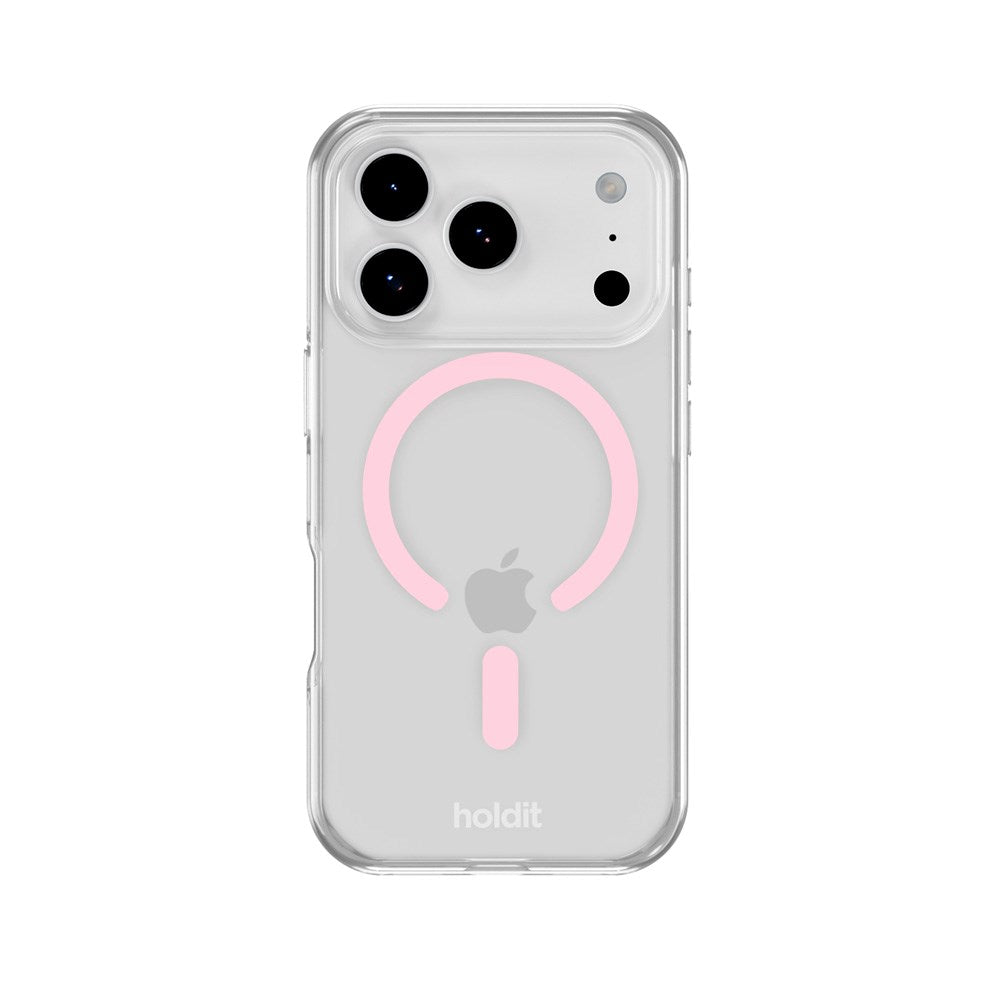Holdit iPhone 17 Pro Max MagSafe Case - Transparent / Pink