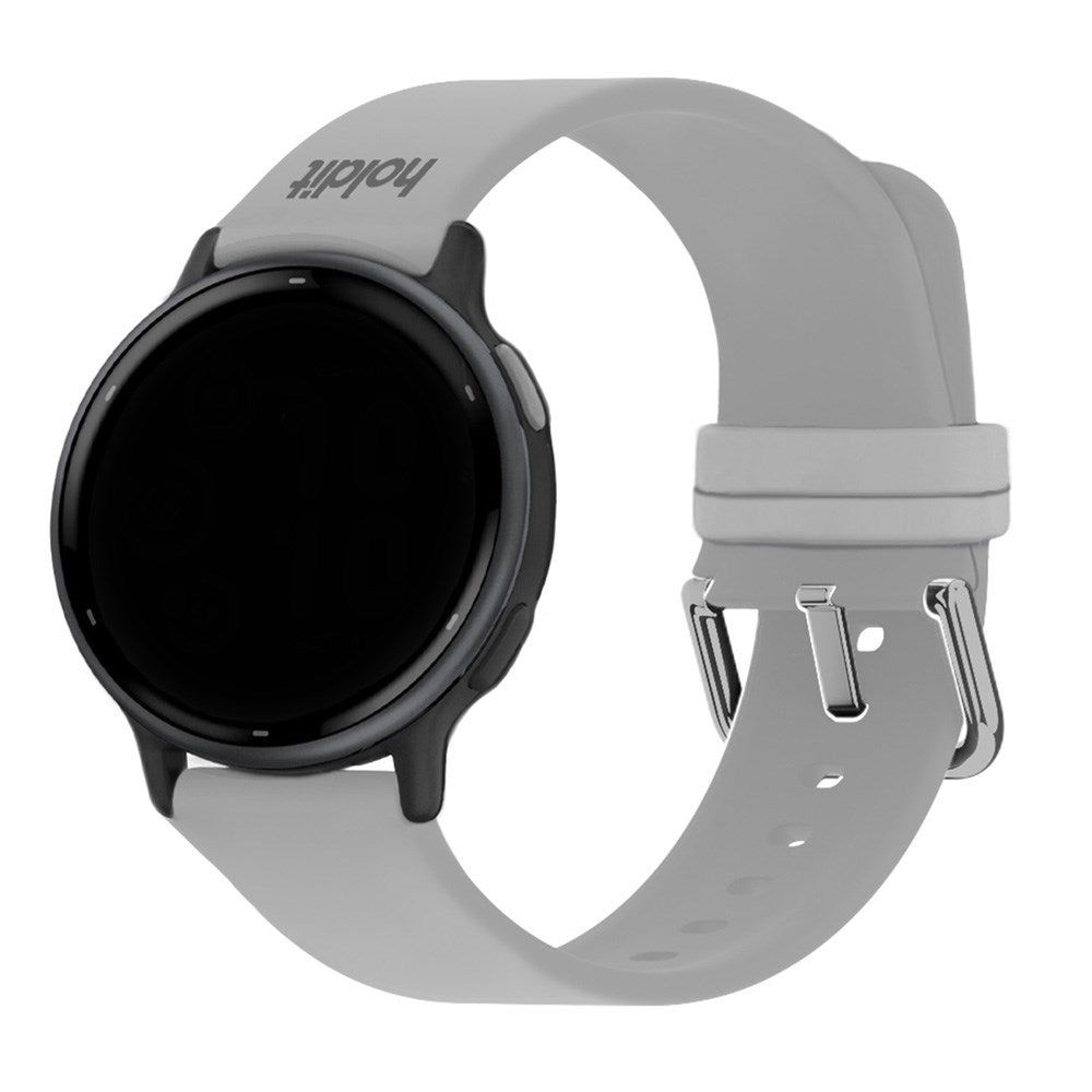 Universal Holdit Silicone Watch Strap with Metal Buckle (22mm) - Grey