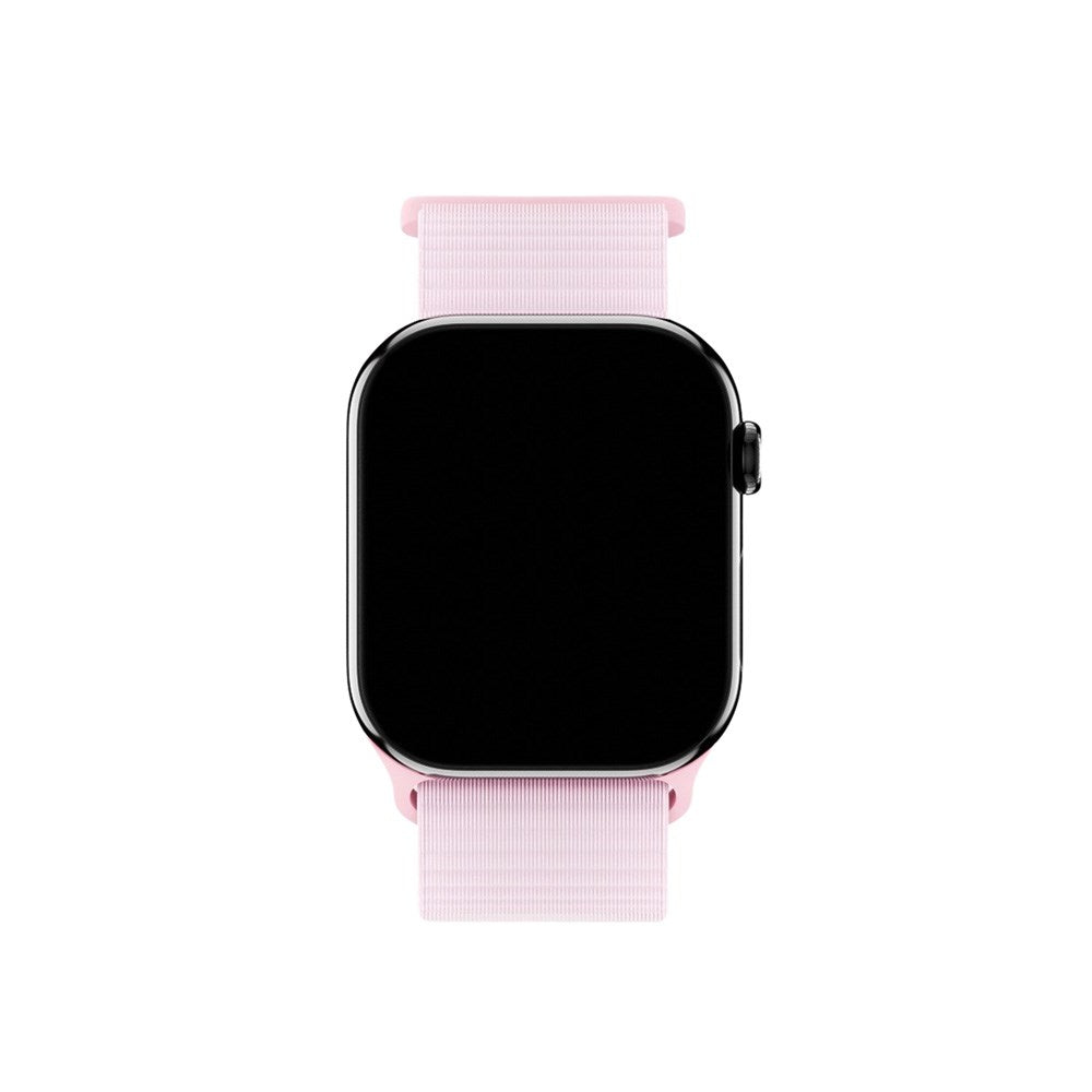 Apple Watch (38/40/SE/41/42mm) Holdit Nylon Watch Strap with Velcro Closure - Pink
