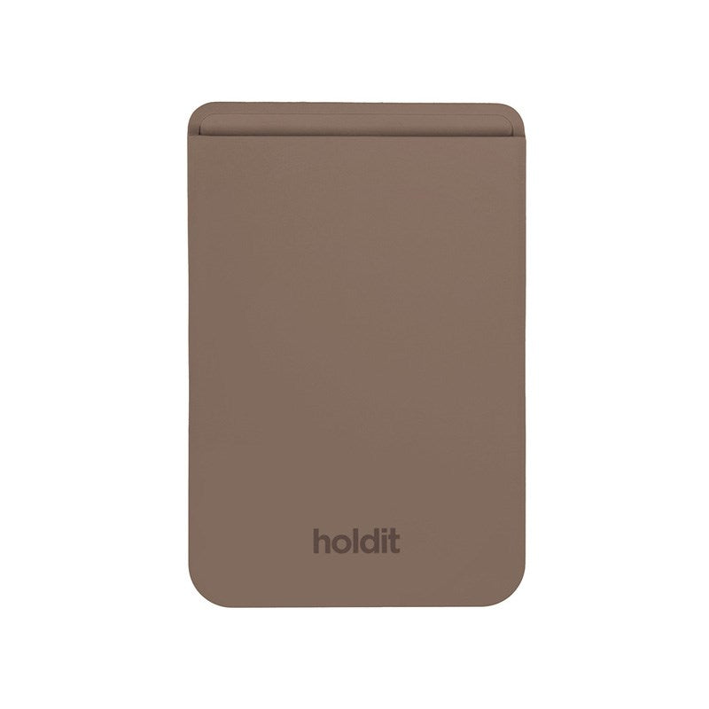 Holdit MagSafe Silicone Card Holder - Mocha Brown