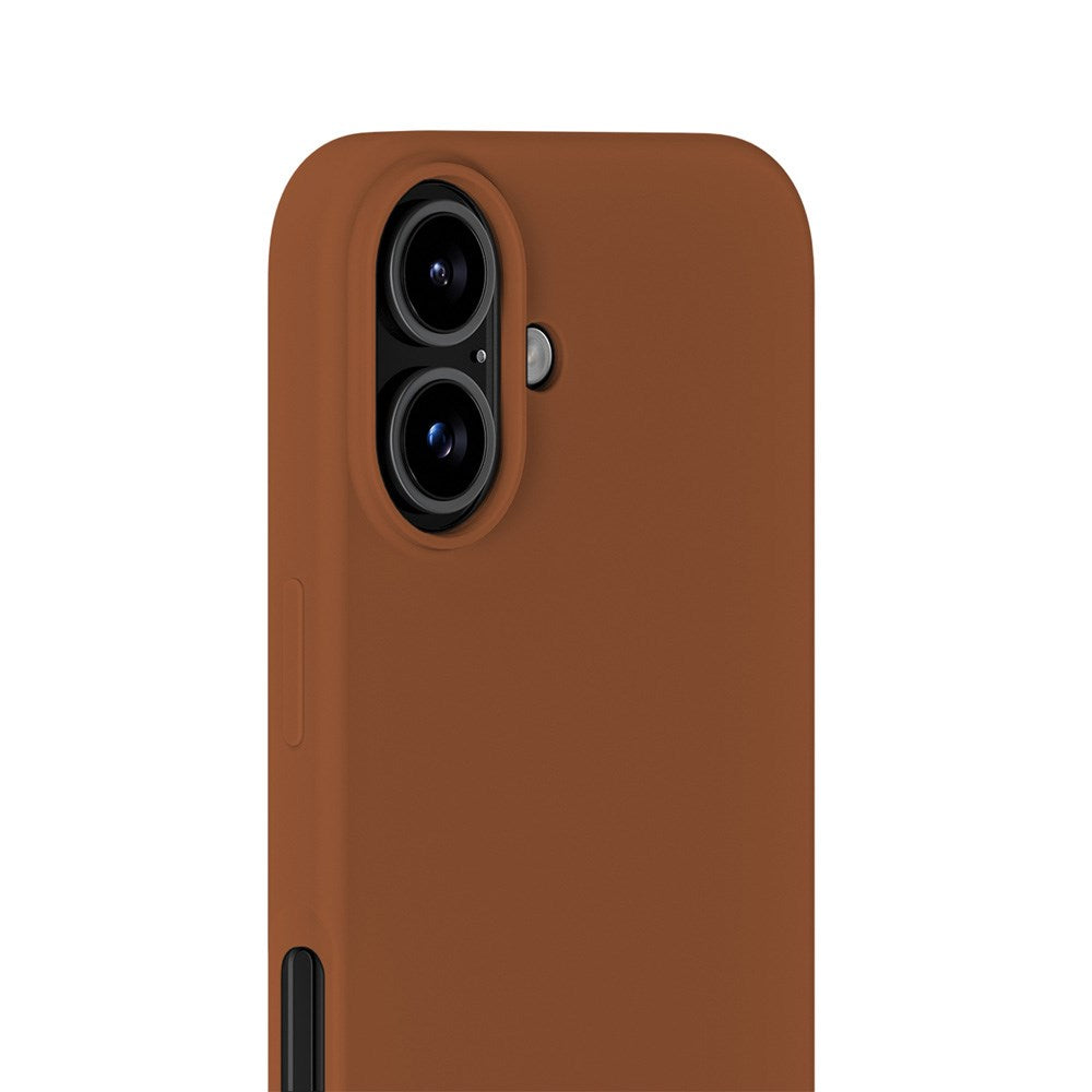 Holdit iPhone 16 Soft Touch Silikone Case - Almond Brown