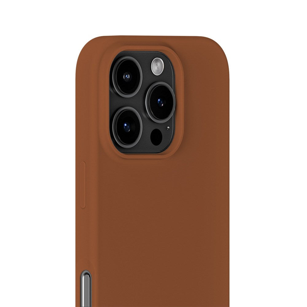 Holdit iPhone 16 Pro Soft Touch Silikone Case - Almond Brown
