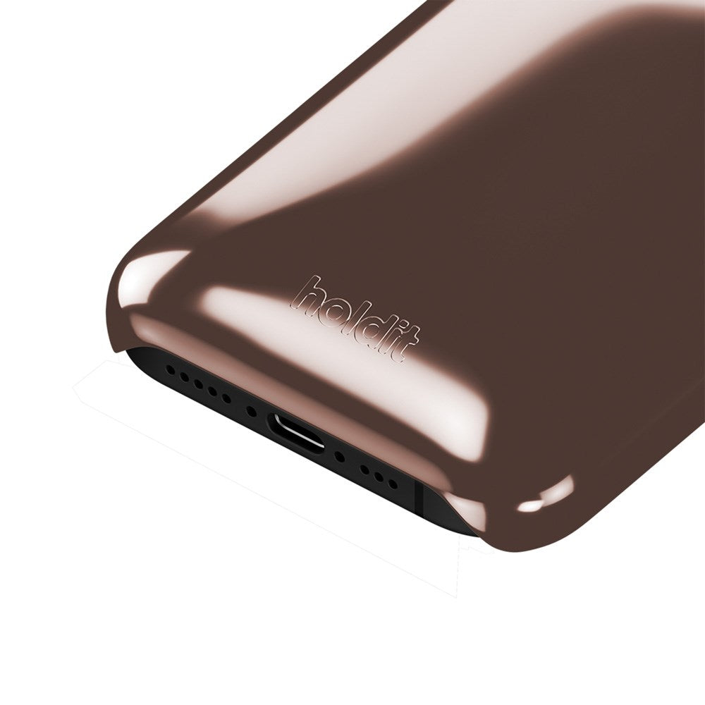 Holdit iPhone 16 Puffy Case - Chocolate