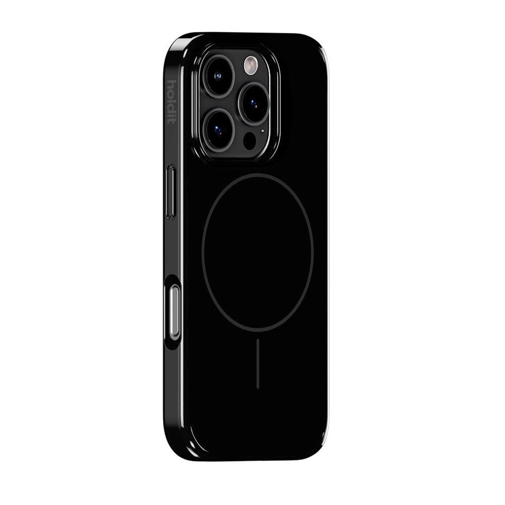 Holdit iPhone 16 Pro Mono Case - MagSafe Compatible - Black / Gray