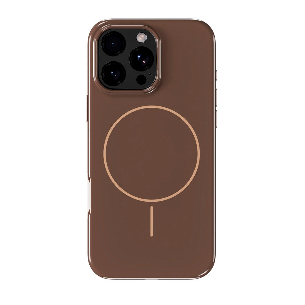 Holdit iPhone 16 Pro Max Mono Case - MagSafe Compatible - Chocolate / Beige