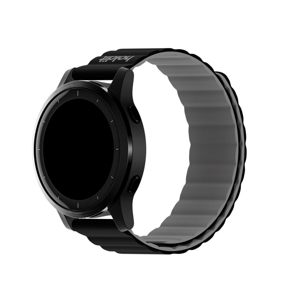 Universal Holdit Silicone Magnet Strap (20mm) - Black / Gray