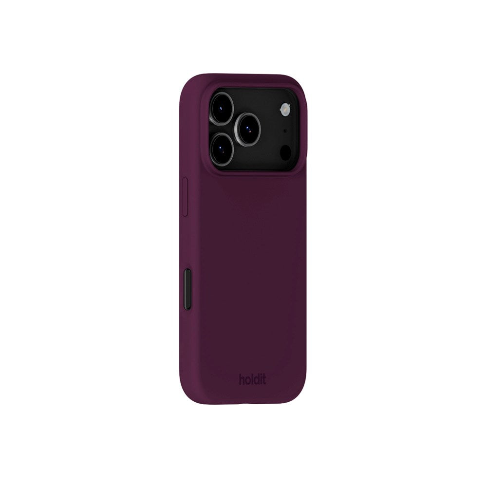Holdit iPhone 17 Pro Soft Touch Silicone Case - Deep Plum