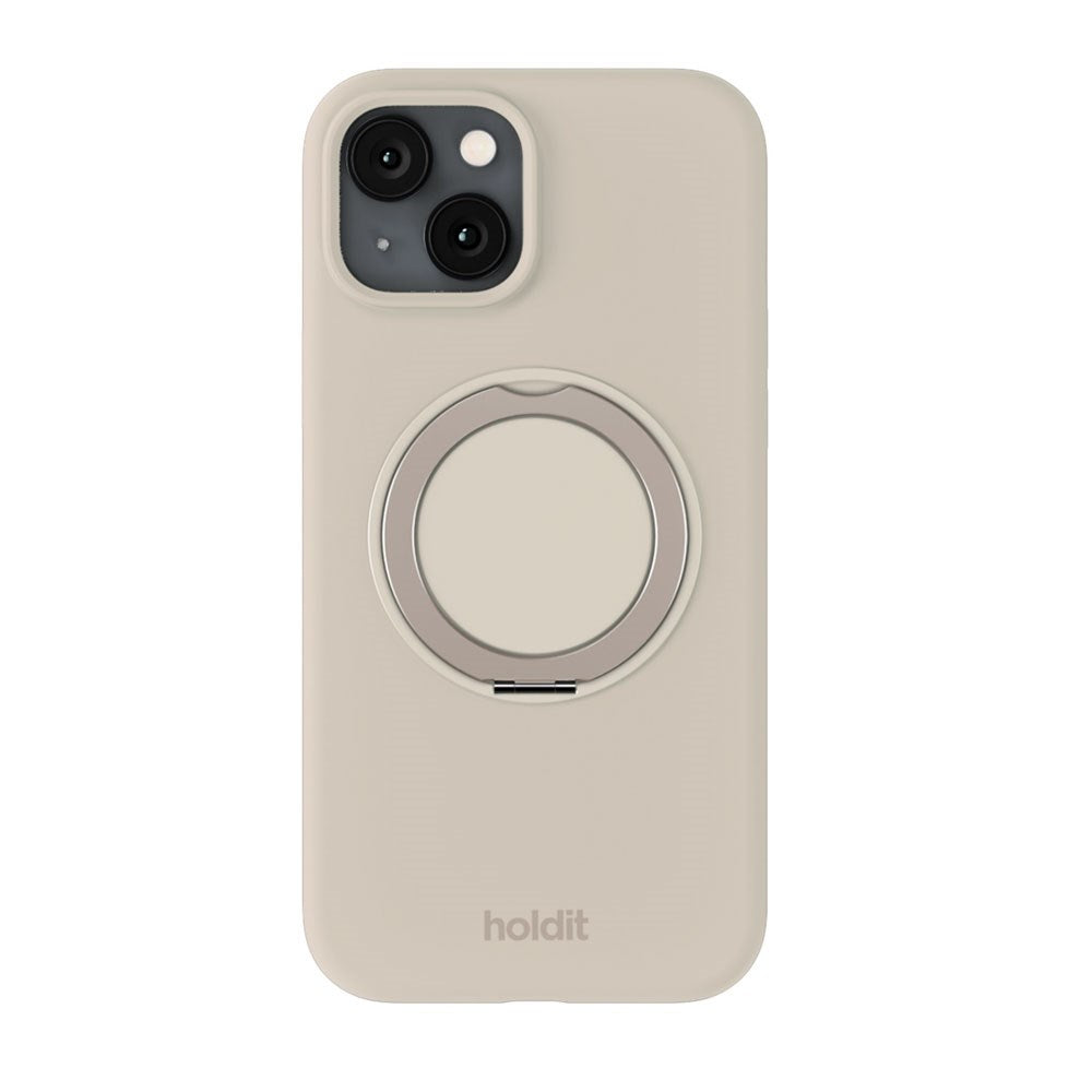 iPhone 16e / 15 Holdit Silicone Stand Case - Light Beige
