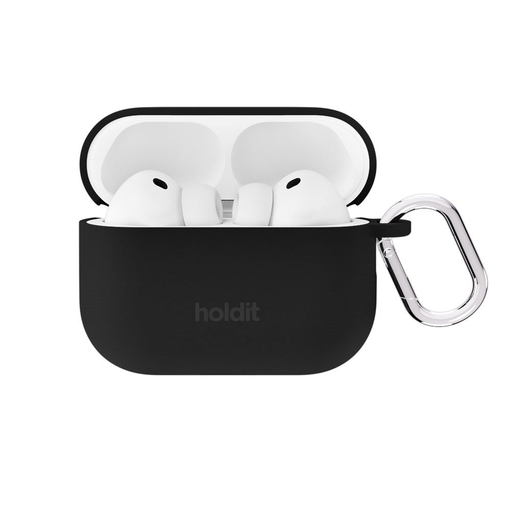 Apple AirPods Pro (3rd Gen.) Holdit Silicone Case with Carabiner - Black