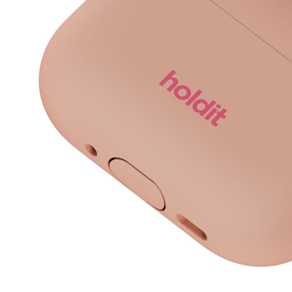 Apple AirPods Pro (3rd Gen.) Holdit Silicone Case with Carabiner - Bare Pink
