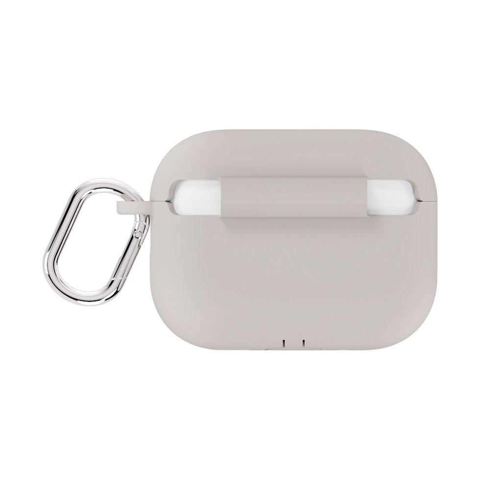 Apple AirPods Pro (3rd Gen.) Holdit Silicone Case with Carabiner - Wool Gray