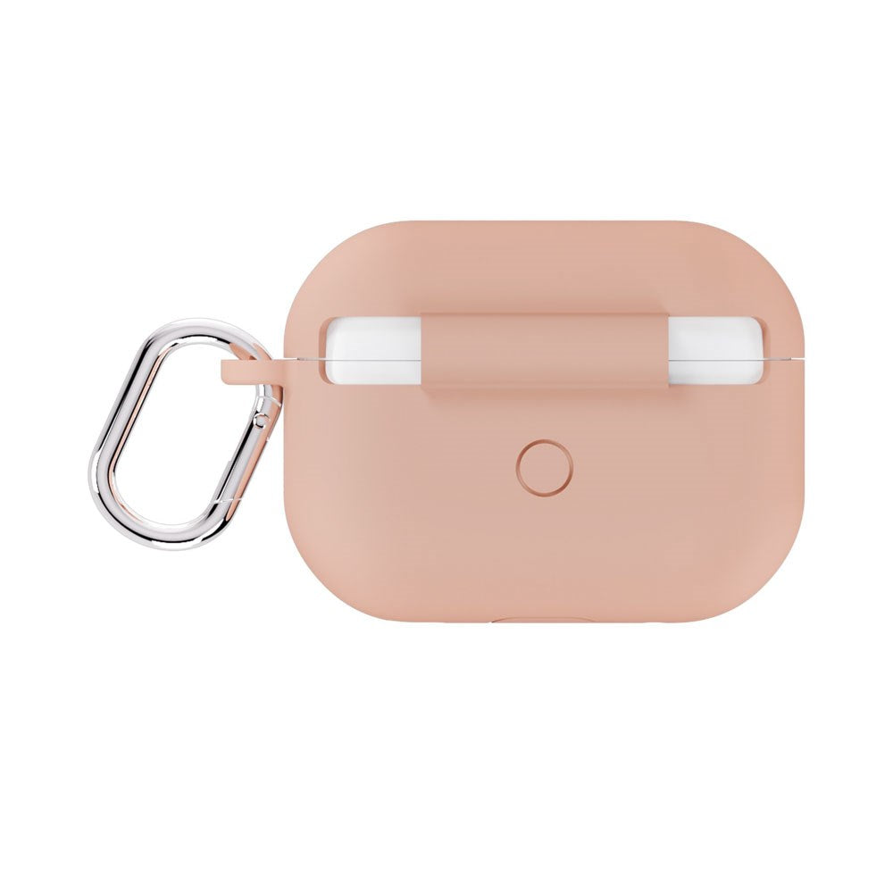 Apple AirPods Pro (1st & 2nd Gen.) Holdit Silicone Case with Carabiner - Bare Pink