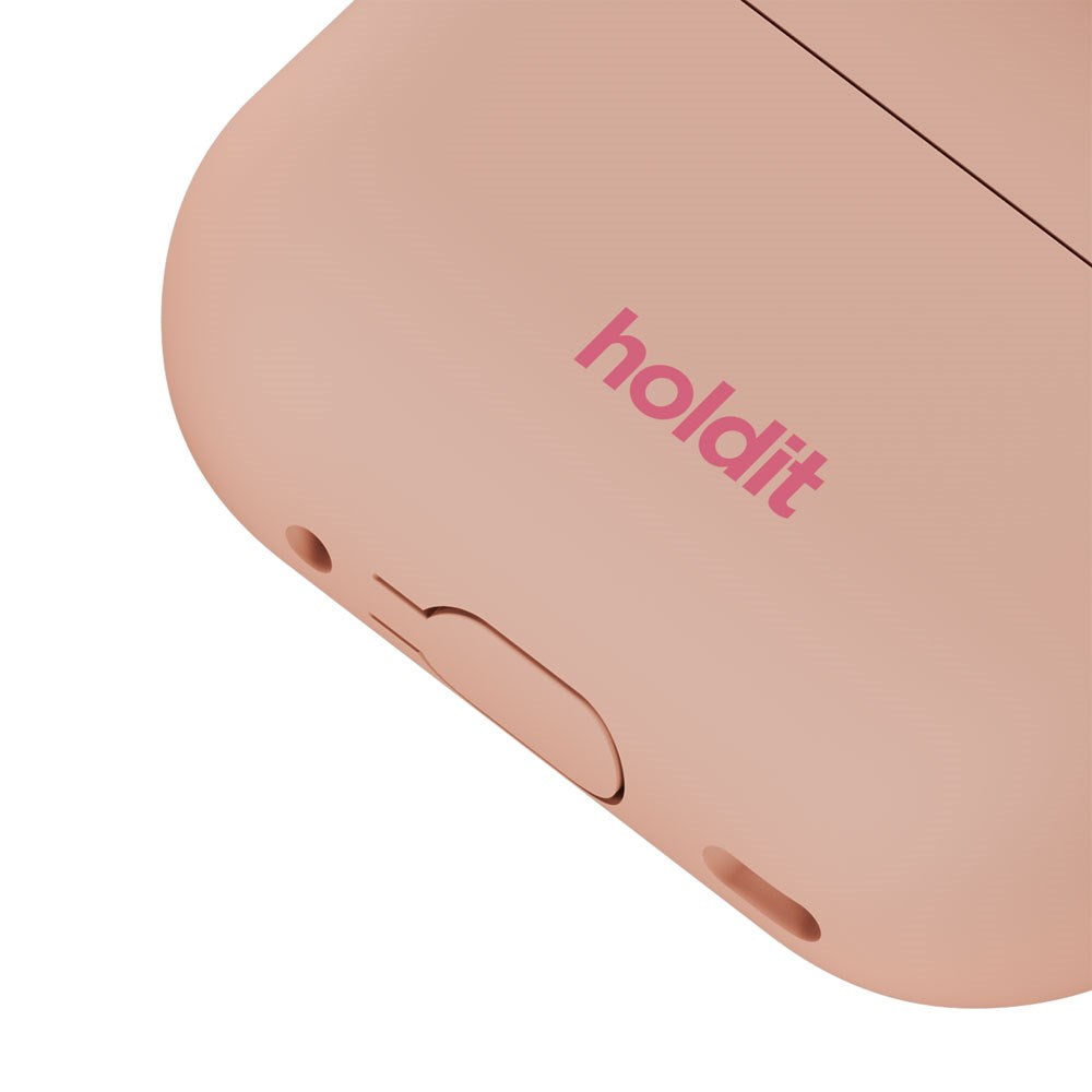 Apple AirPods Pro (1st & 2nd Gen.) Holdit Silicone Case with Carabiner - Bare Pink