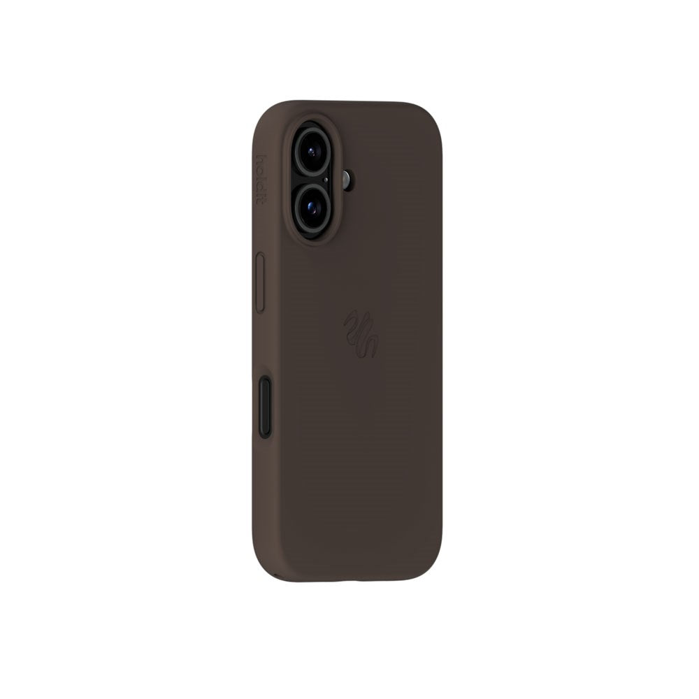 iPhone 16 Holdit Soft Touch MagSafe Silicone Case - Chocolate