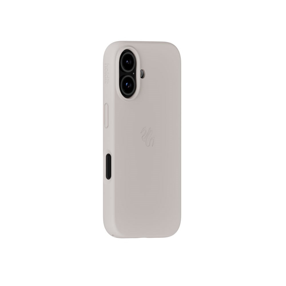 iPhone 16 Holdit Soft Touch MagSafe Silicone Case - Wool Gray