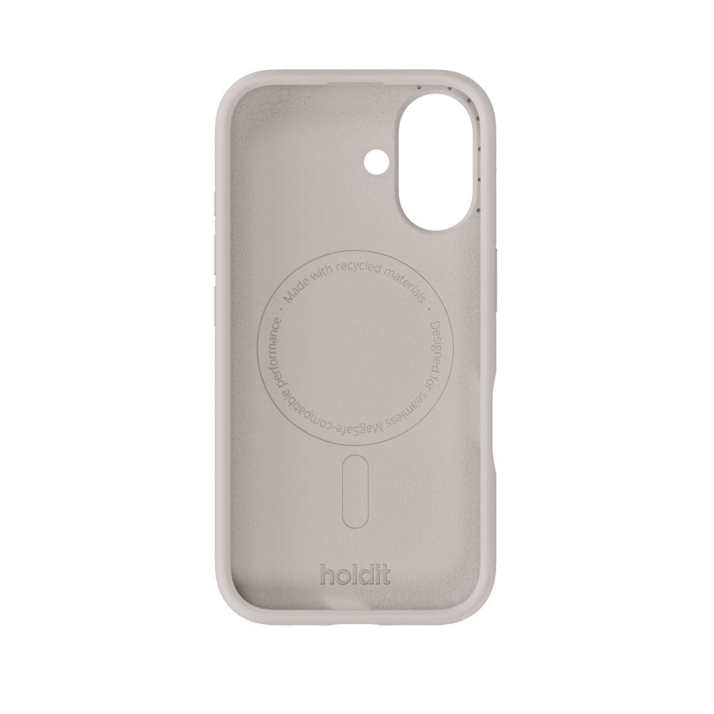 iPhone 16 Holdit Soft Touch MagSafe Silicone Case - Wool Gray