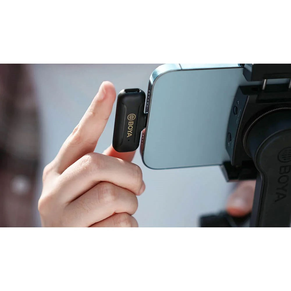 BOYA BY-WM3 Wireless Microphone Set with USB-C - Black