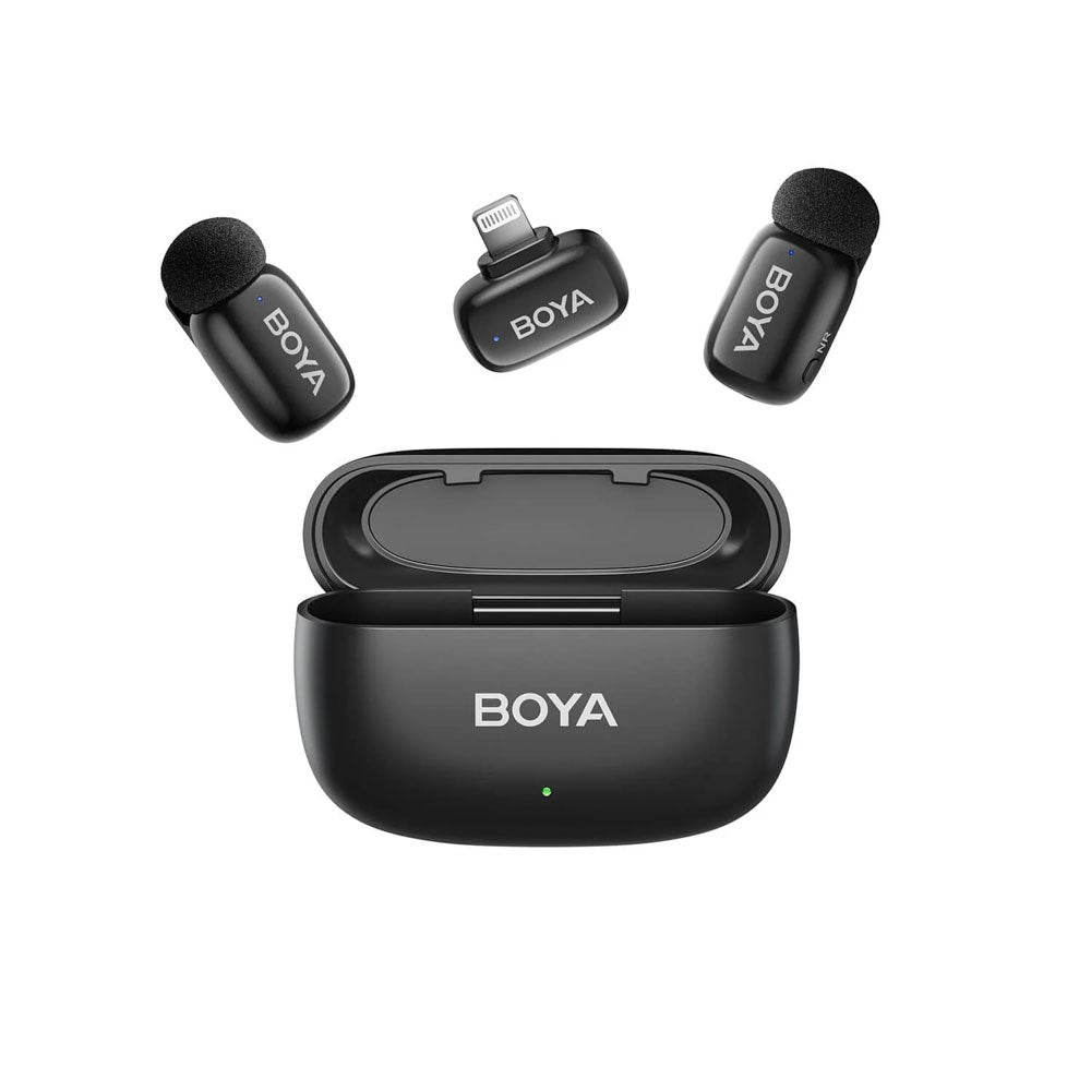 BOYA 15 Mini Wireless Microphone with Lightning - Black