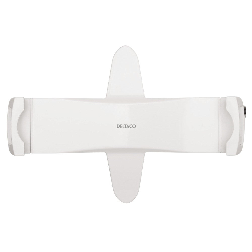 Deltaco Lockable Adapter Clamp for Tablet - Size: 7.9 - 12.5" - White