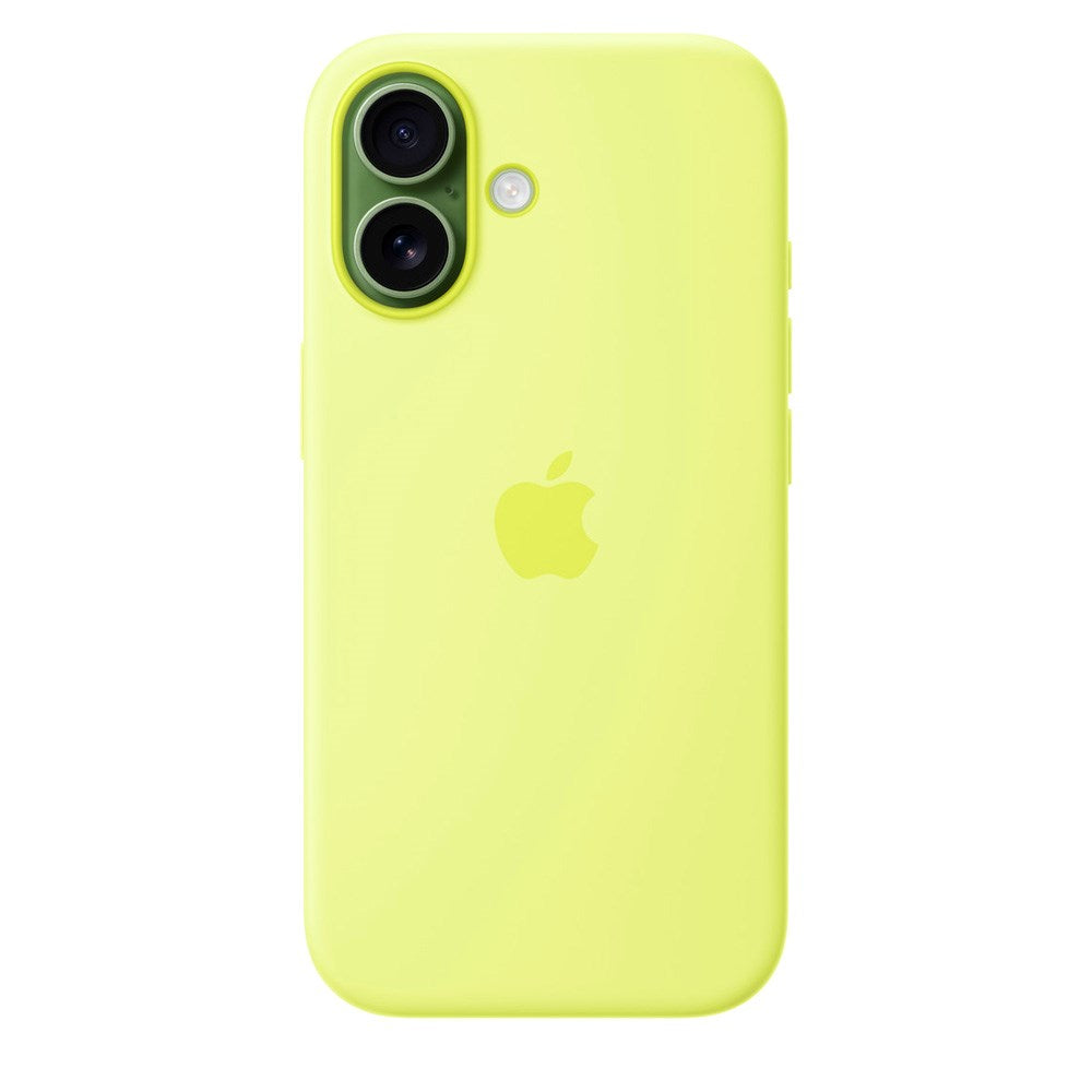 Original Apple iPhone 17 Silicone Case - MagSafe Compatible - Neon Yellow (MGEV4ZM/A)