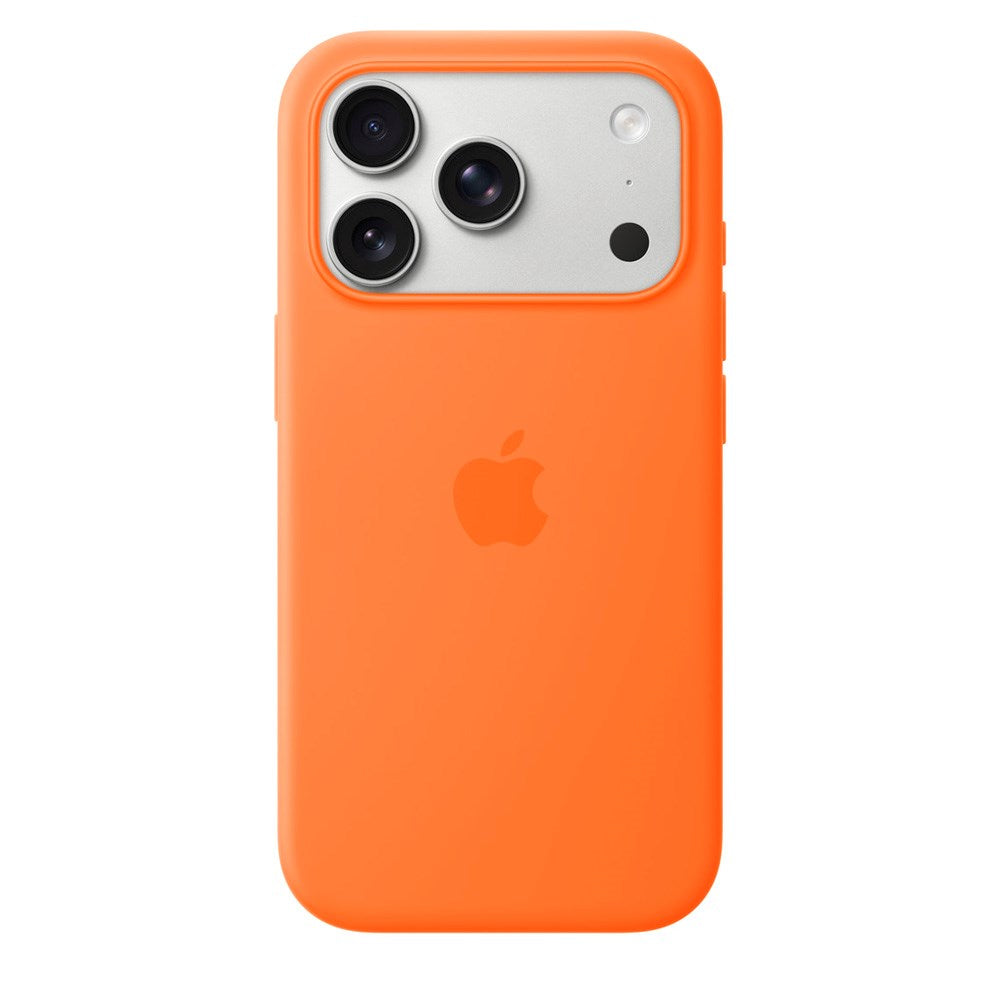 Original Apple iPhone 17 Pro Silicone Case - MagSafe Compatible - Orange (MGFE4ZM/A)