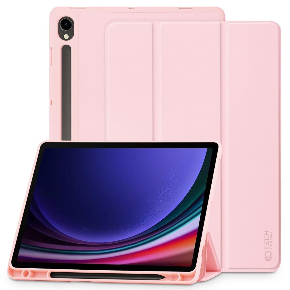 Samsung Galaxy Tab S10 FE / S9 FE Tech-Protect SC Case w. Stylus Holder - Pink