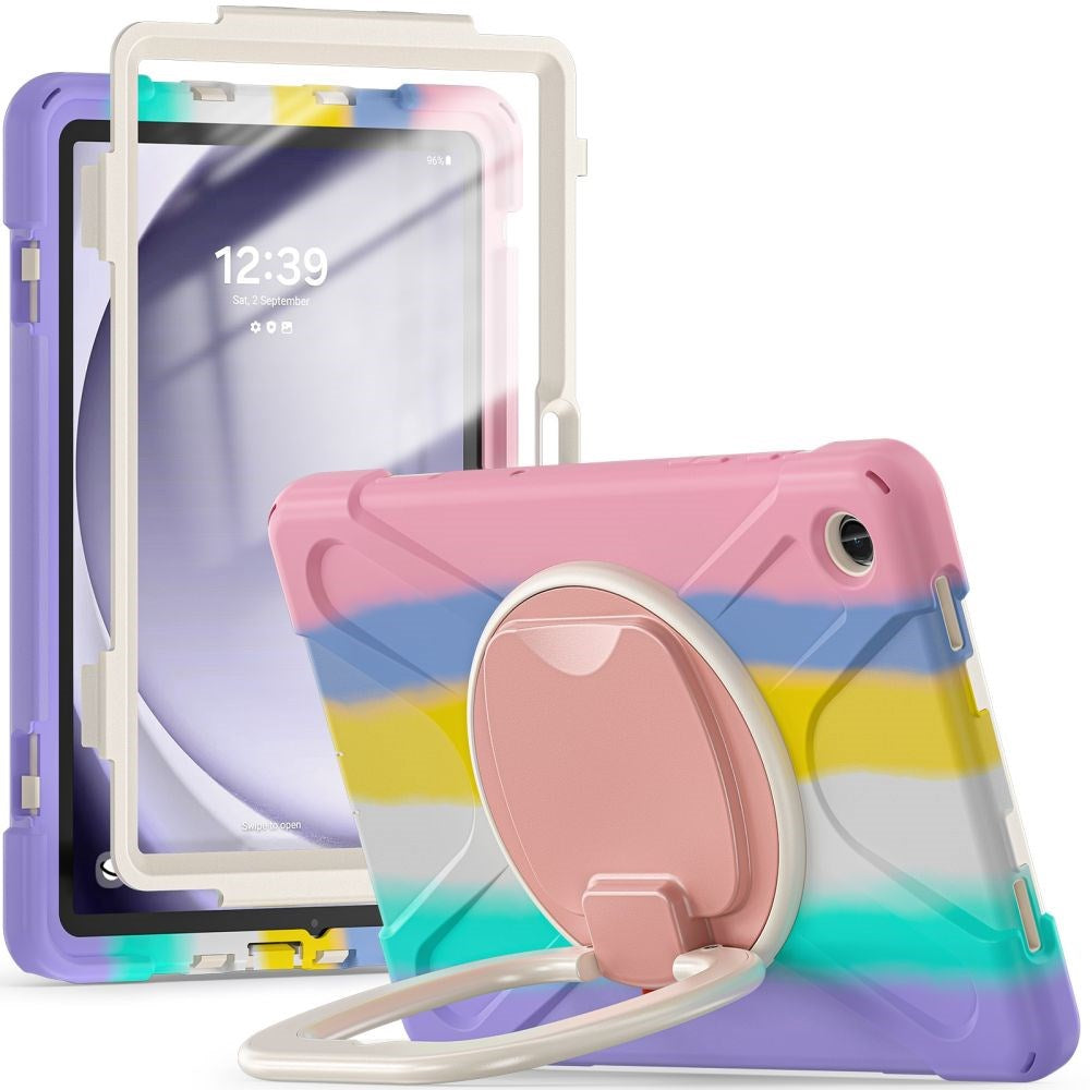 Tech-Protect Samsung Galaxy Tab A9+ (Plus) X-Armor Case + Screenprotector - Multicolored / Transparent