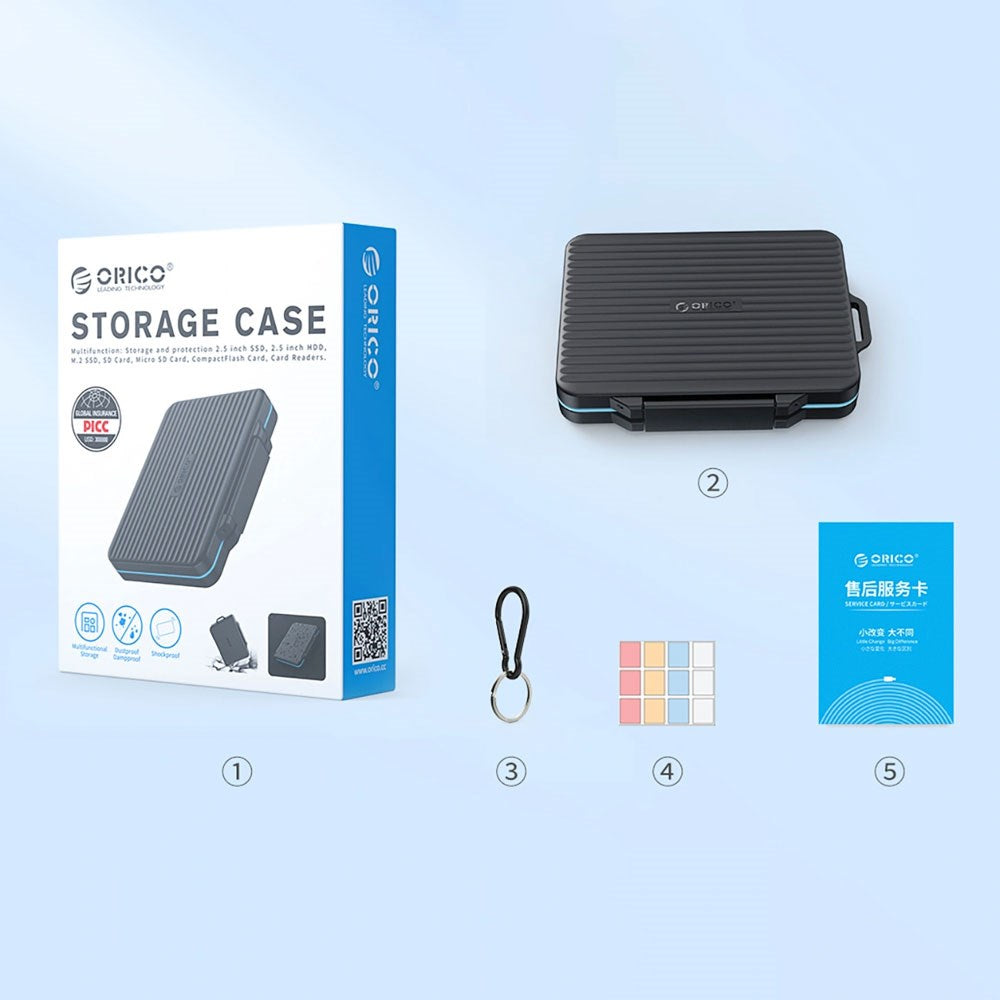 ORICO PHCD Memory Card Case - Black
