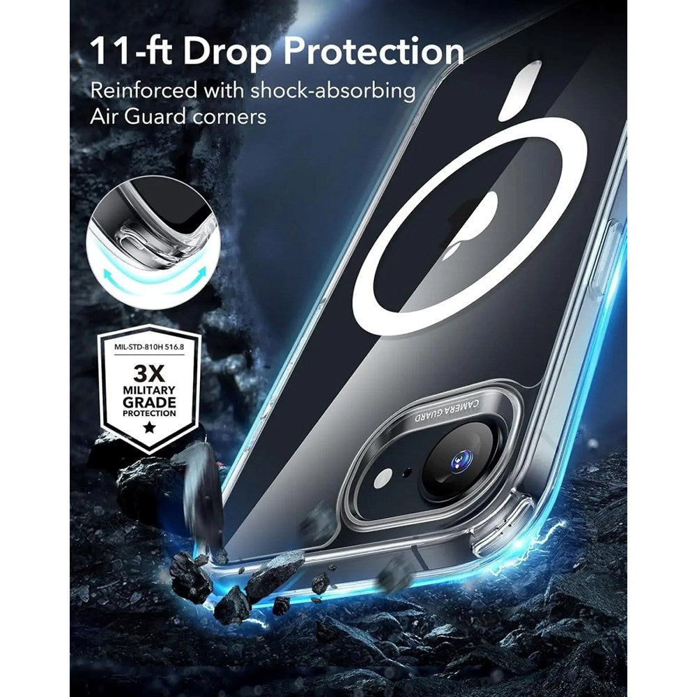 ESR iPhone 16e Classic Hybrid Case - MagSafe Compatible - Transparent