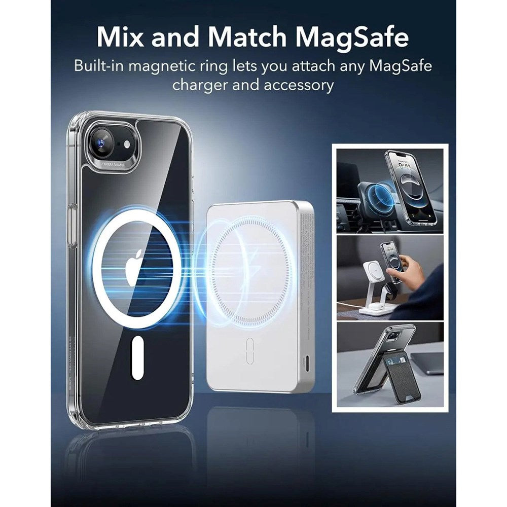 ESR iPhone 16e Classic Hybrid Case - MagSafe Compatible - Transparent
