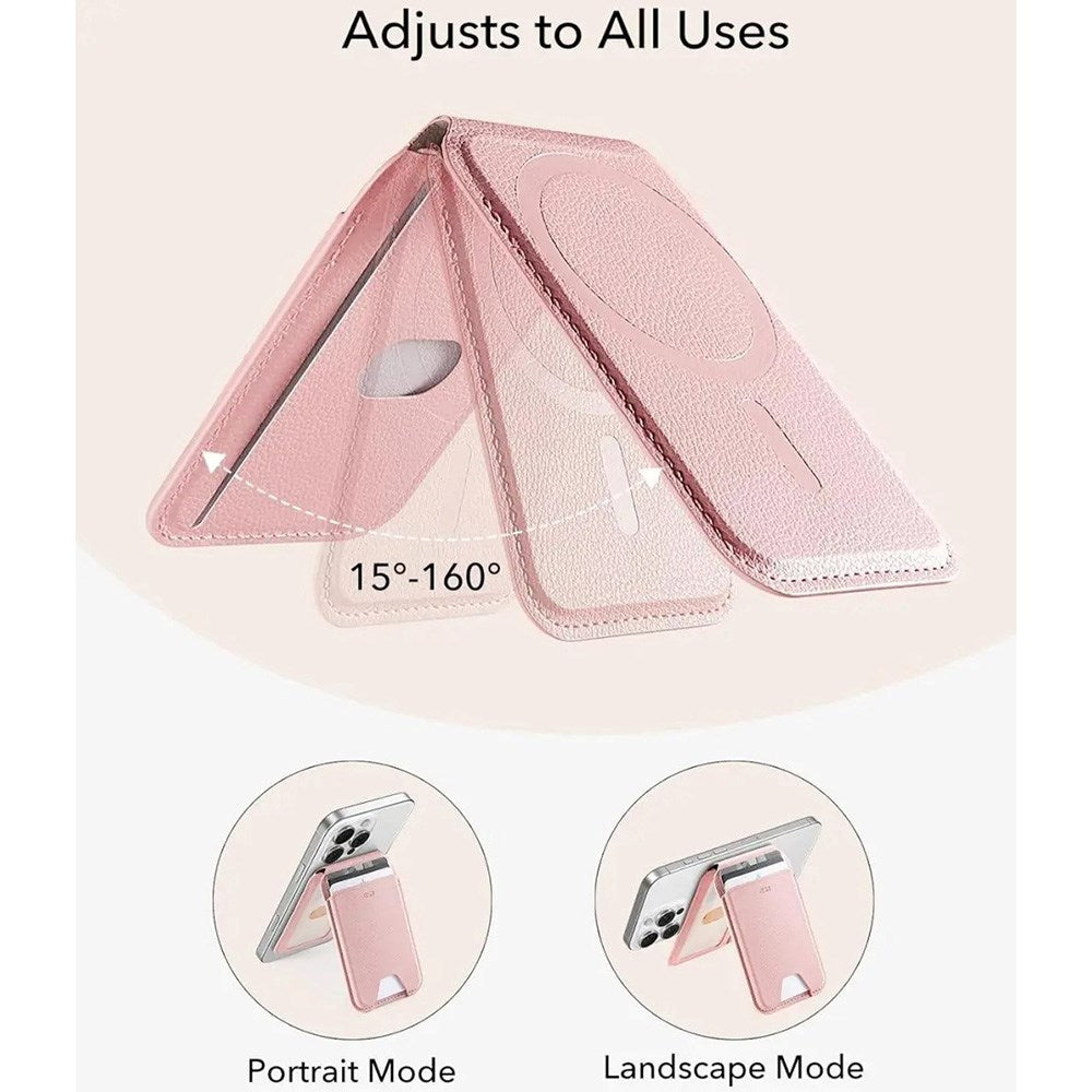 ESR Aura Wallet Magnetic Card Holder with Stand Function - Pink