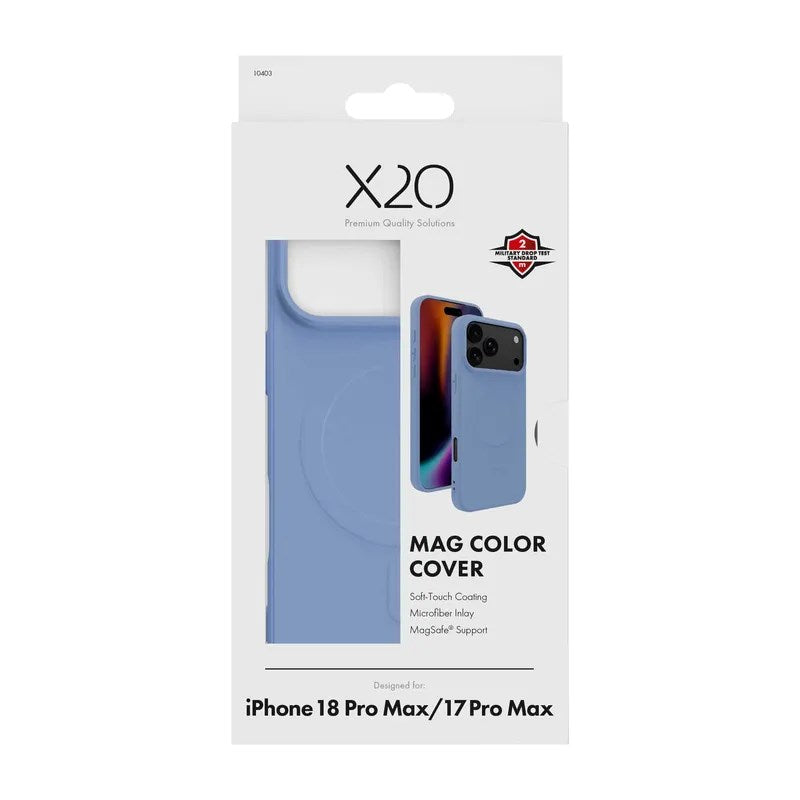 iPhone 18 Pro Max / 17 Pro Max X2O Mag Color Case - MagSafe Compatible - Blue