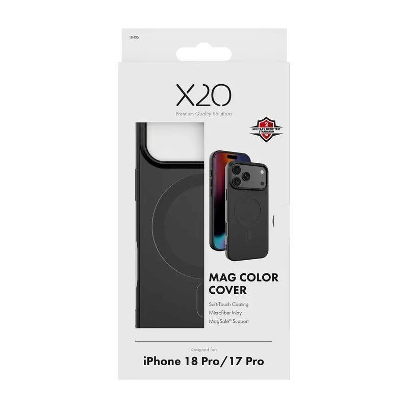 iPhone 18 Pro / 17 Pro X2O Mag Color Case - MagSafe Compatible - Black
