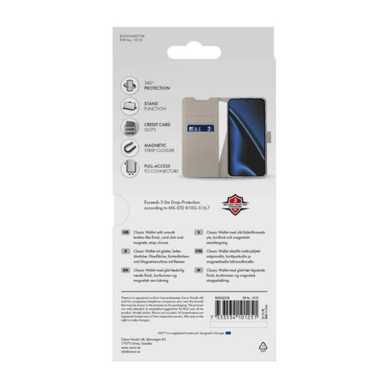 Samsung Galaxy A57 X2O Classic Wallet Flip Case - Beige