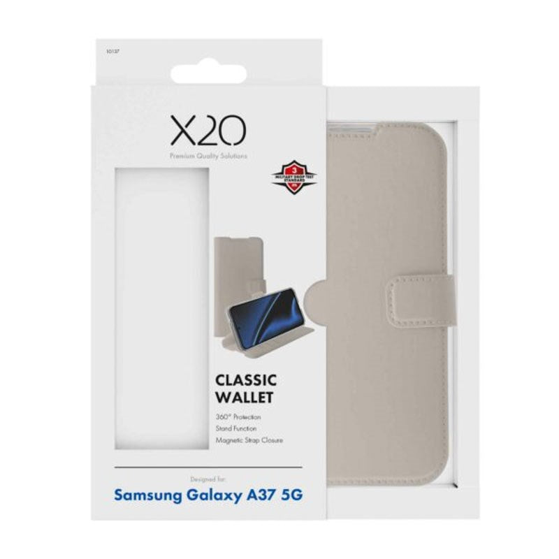 Samsung Galaxy A37 X2O Classic Wallet Flip Case - Beige