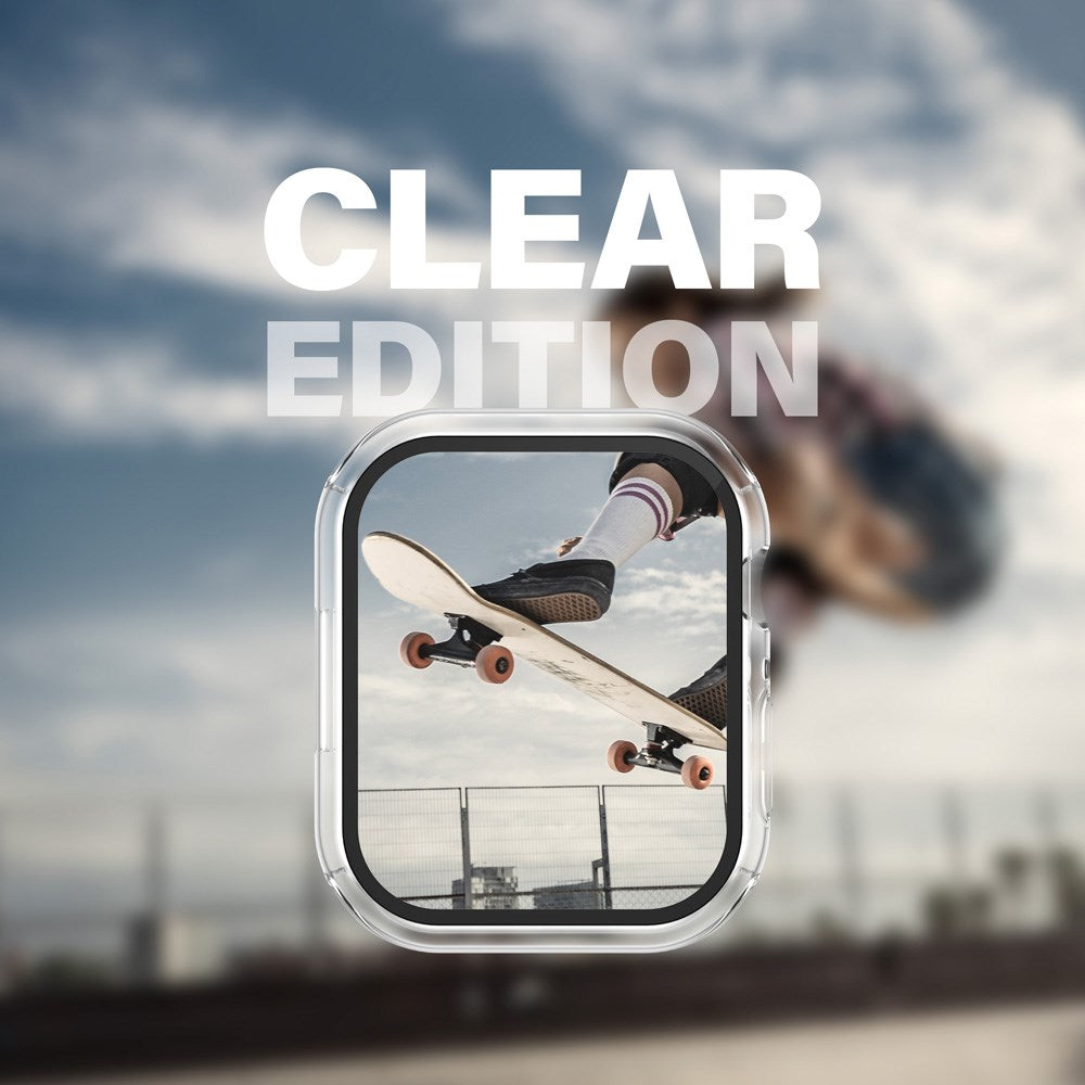 PanzerGlass Apple Watch 9/8/7 (45mm) Snappie Full Body Slim Case with Built-in Screen Protector - Transparent