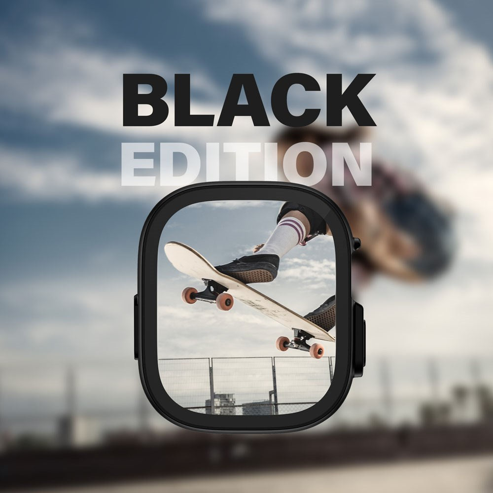 PanzerGlass Apple Watch Ultra 1/2 (49mm) Snappie Full Body Slim Case with Built-in Screen Protector - Black