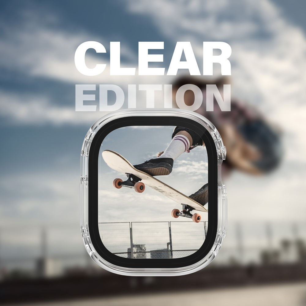 PanzerGlass Apple Watch Ultra 3/2/1 (49mm) Snappie Full Body Case with Built-in Screen Protector - Transparent