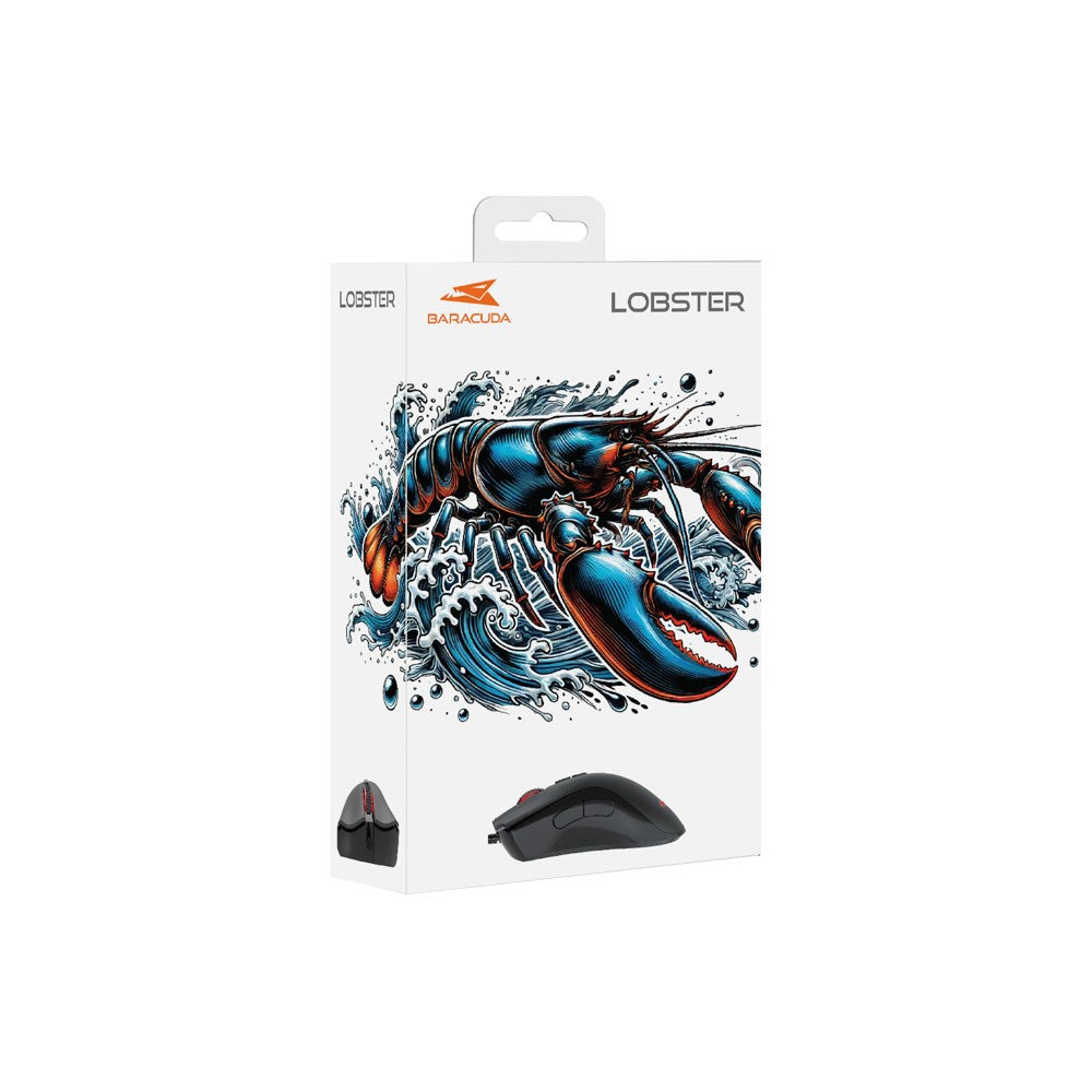 Baracuda LOBSTER Gaming Mouse - 7D / 6400 DPI - Black