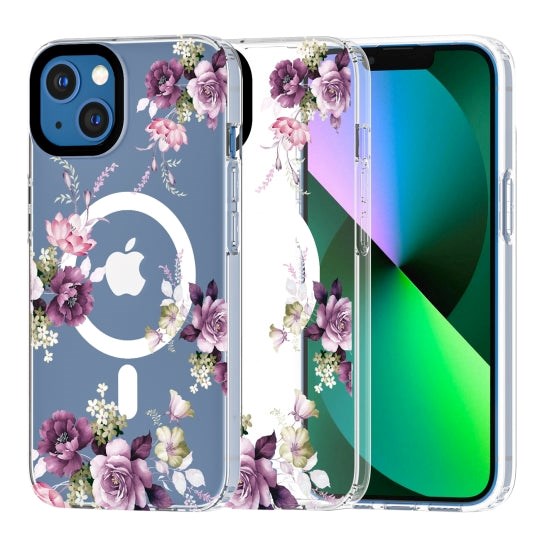 iPhone 13 Tech-Protect MagMood Case - MagSafe Compatible - Spring Floral