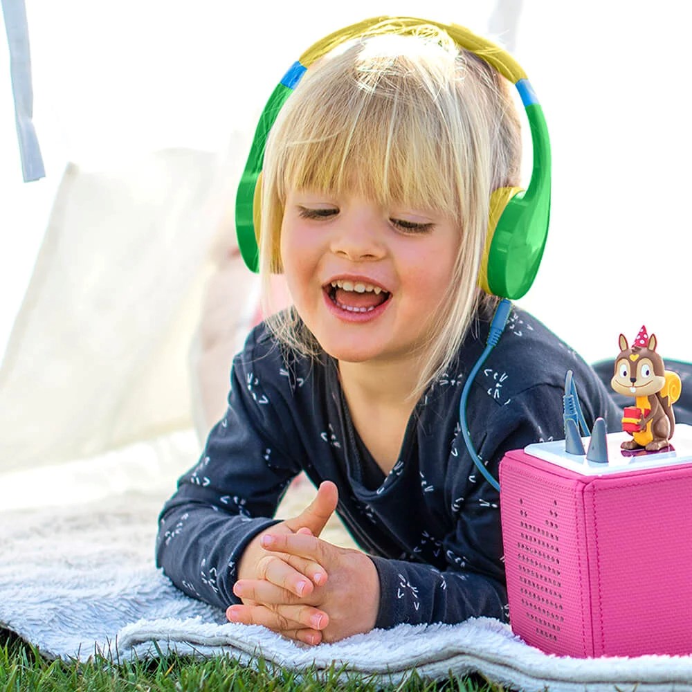 HAMA Wired Headphones for Children - Max. 85 dB - On-Ear - Green / Yellow