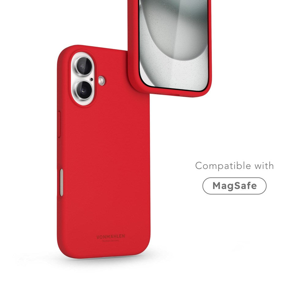 Vonmählen iPhone 16 Eco Silicone Case - MagSafe Compatible - Firecracker