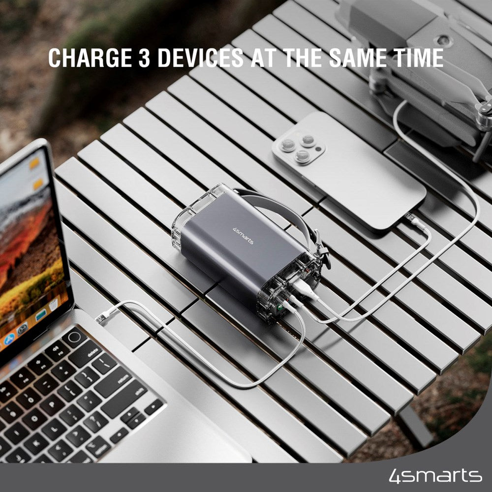 4smarts PowerBank Lucid Air - 26800 mAh - 65W - Grey