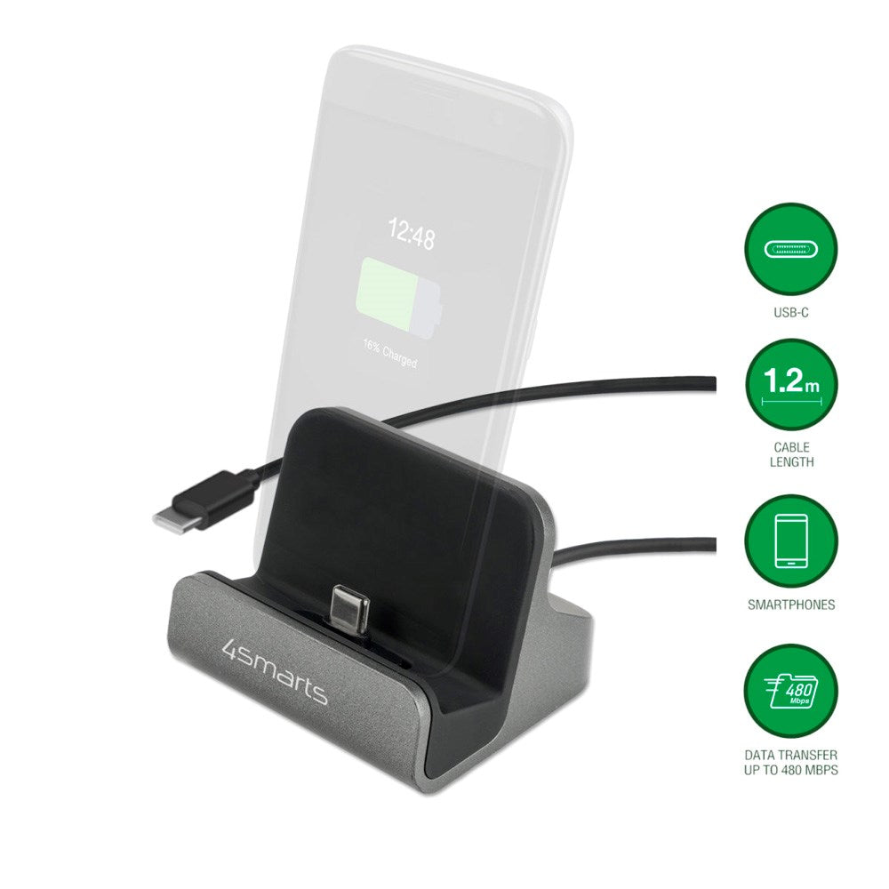 4smarts 60W Charging Station USB-C - Grey