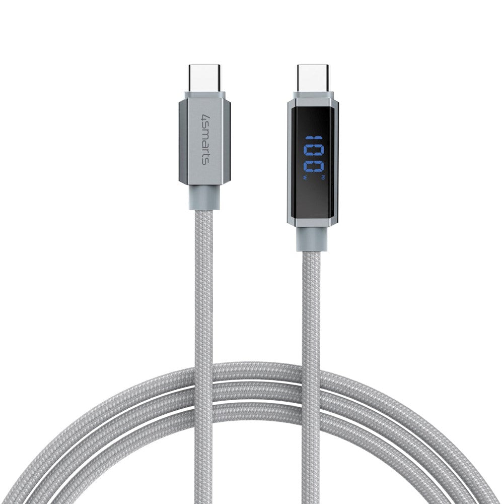4smarts DigitCord USB-C Cable 100W - 1.5m - Grey