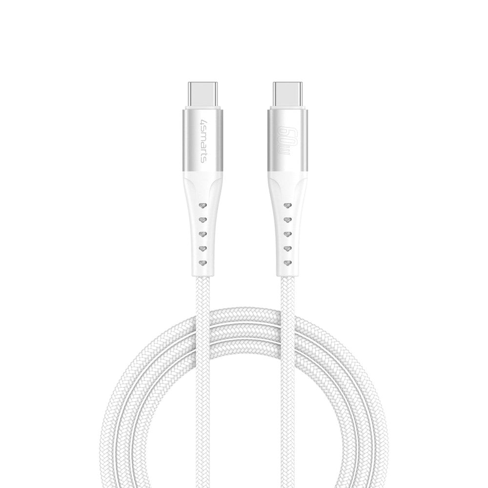 4smarts PrimeCord USB-C to USB-C Cable 60W - 1.5 m - White