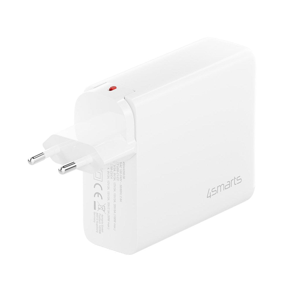 4smarts GaN Flex Pro Travel Charger 200W - 4x USB-C - White