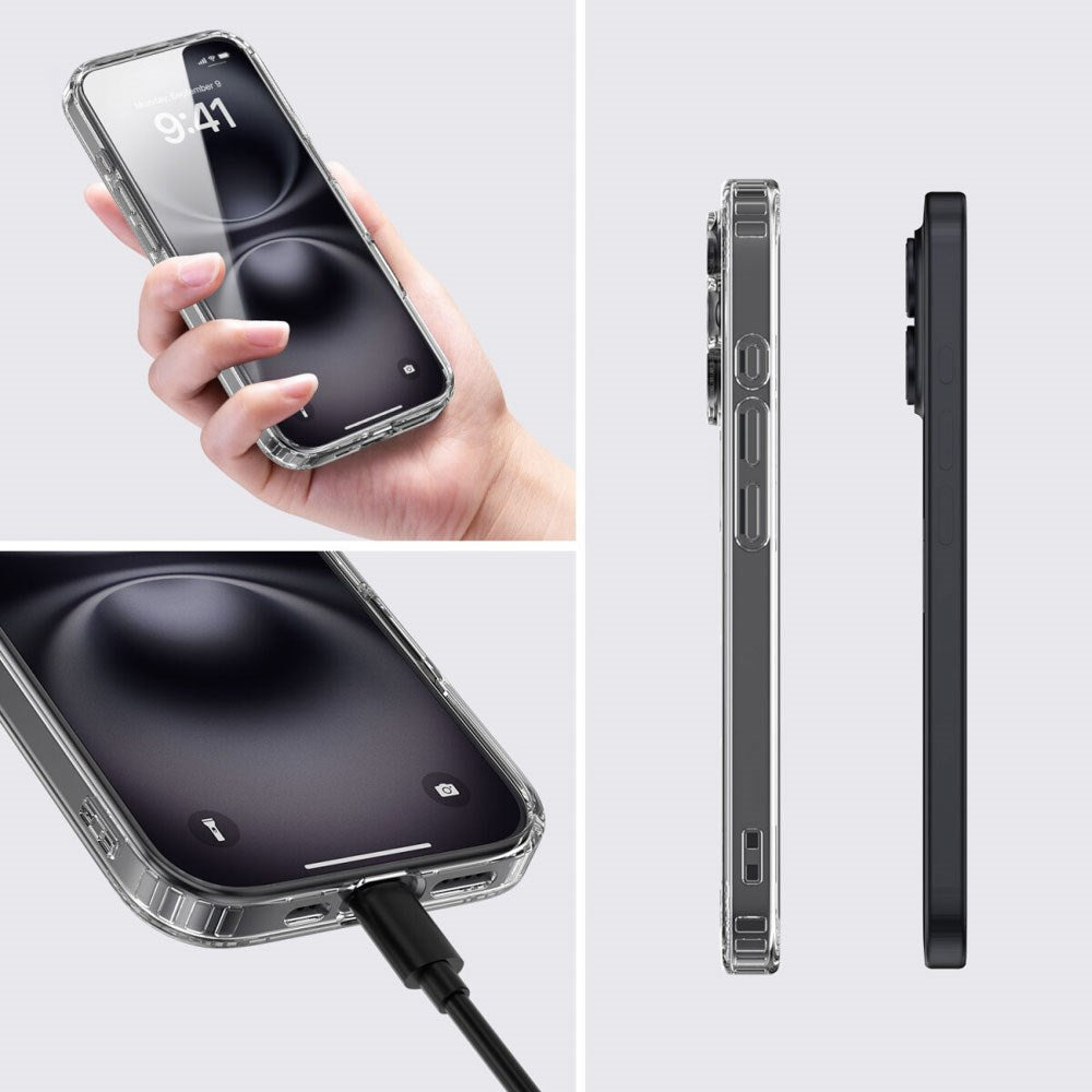 iPhone 17 4Smarts 360° Protection Set with Case & Screen Protection Glass - MagSafe Compatible - Transparent